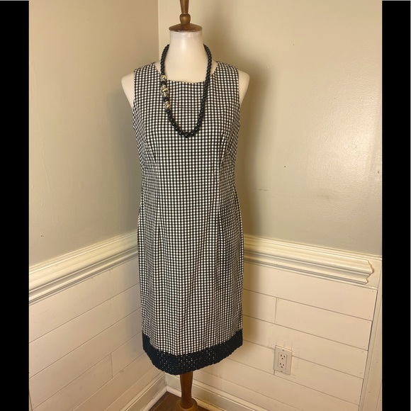 Talbots Dresses & Skirts - Talbots Gingham & Lace Dress 6P FREE SHIP